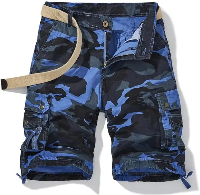 Men's Summer Cotton Buttons Tooling Straight Breathable Outdoor Leisure Comfortable Shorts