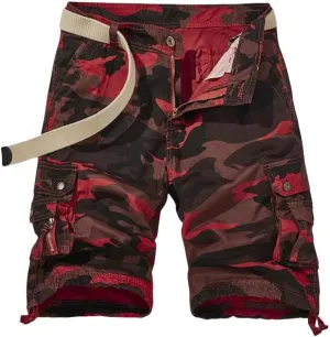 Men's Summer Cotton Buttons Tooling Straight Breathable Outdoor Leisure Comfortable Shorts