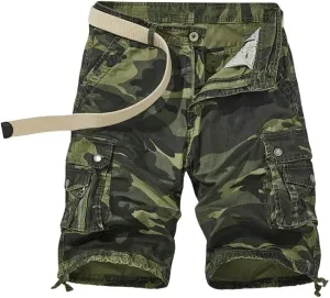 Men's Summer Cotton Buttons Tooling Straight Breathable Outdoor Leisure Comfortable Shorts