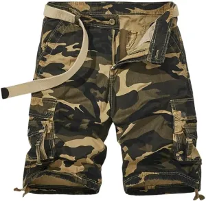 Men's Summer Cotton Buttons Tooling Straight Breathable Outdoor Leisure Comfortable Shorts
