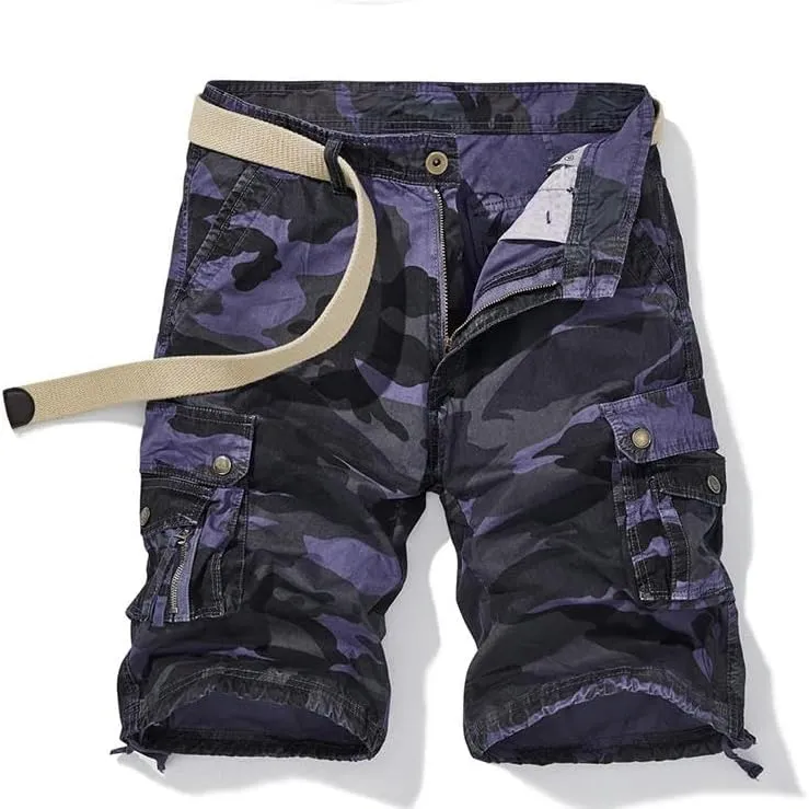 Men's Summer Cotton Buttons Tooling Straight Breathable Outdoor Leisure Comfortable Shorts