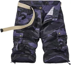 Men's Summer Cotton Buttons Tooling Straight Breathable Outdoor Leisure Comfortable Shorts