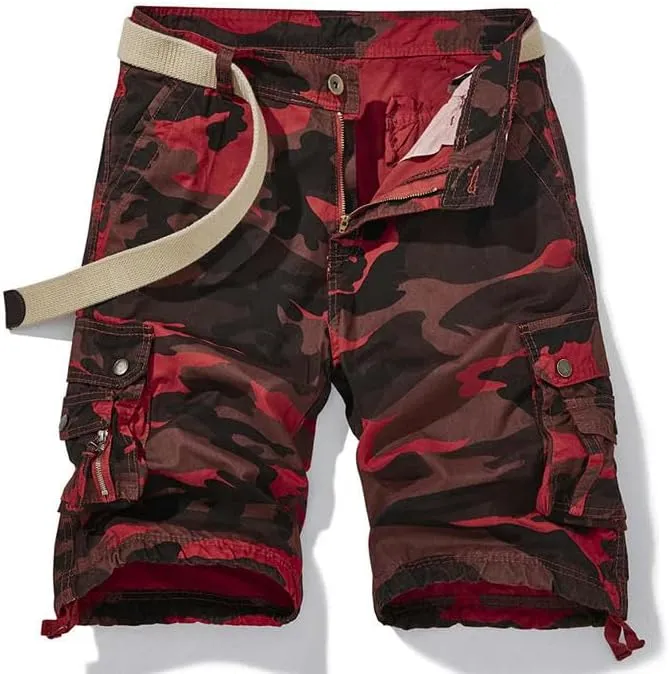 Men's Summer Cotton Buttons Tooling Straight Breathable Outdoor Leisure Comfortable Shorts