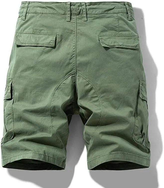 Men's Summer Multi Pockets Cargo Shorts Cotton Outdoor Bermuda