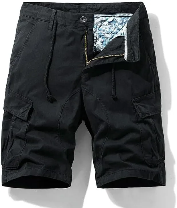Men's Summer Multi Pockets Cargo Shorts Cotton Outdoor Bermuda