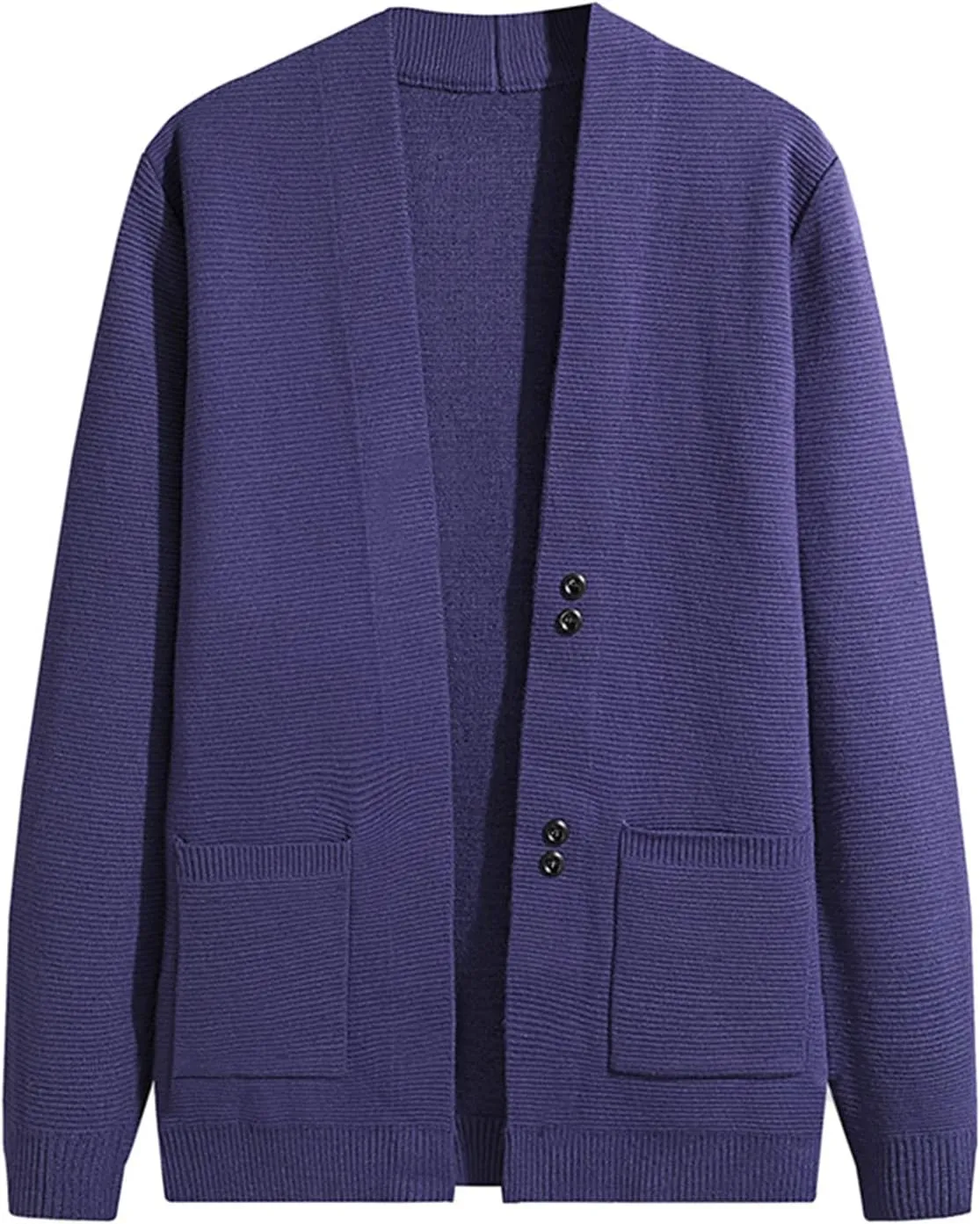 Mens Sweater Jacket Men's Wool Blended Cardigan Sweaters V Neck Button Down Cardigans with Pockets