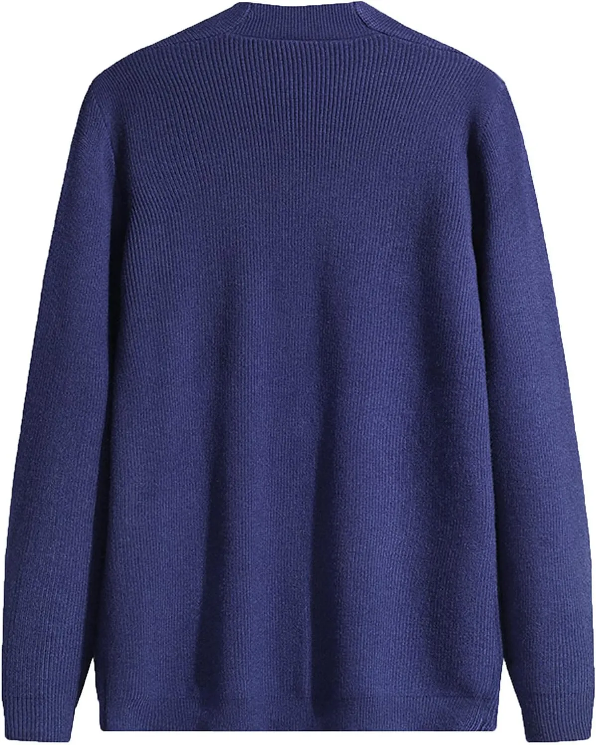 Mens Sweater Mens Solid Long Sleeve V Neck Cardigan Button Down Sweaters Coat with Front Pocket