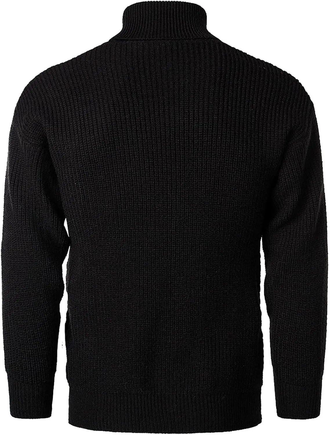 Mens Sweater Men's Solid Turtleneck Sweaters Long Sleeve Slim Fit Ribbed Knit Wool Thermal Pullover Sweatshirts