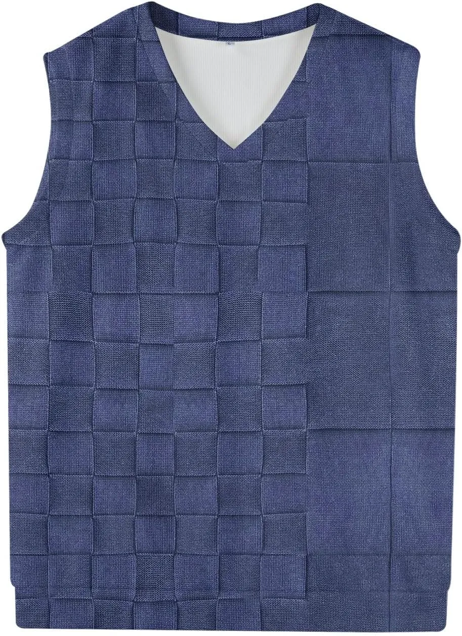 Mens Sweater Vests Classic V-Neck Knitwear Sleeveless Pullover Autumn Spring Warm Tank Tops Gentleman Casual Vest