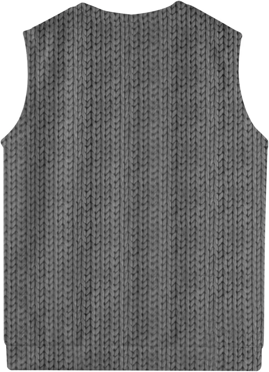 Mens Sweater Vests Classic V-Neck Knitwear Sleeveless Pullover Autumn Spring Warm Tank Tops Gentleman Casual Vest
