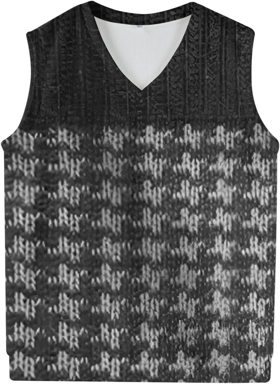 Mens Sweater Vests Classic V-Neck Knitwear Sleeveless Pullover Autumn Spring Warm Tank Tops Gentleman Casual Vest
