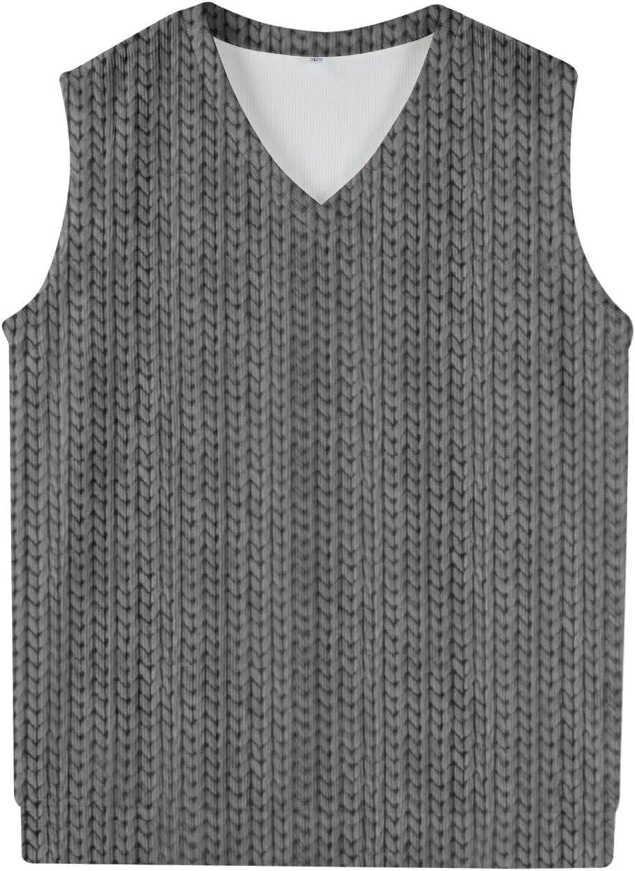 Mens Sweater Vests Classic V-Neck Knitwear Sleeveless Pullover Autumn Spring Warm Tank Tops Gentleman Casual Vest