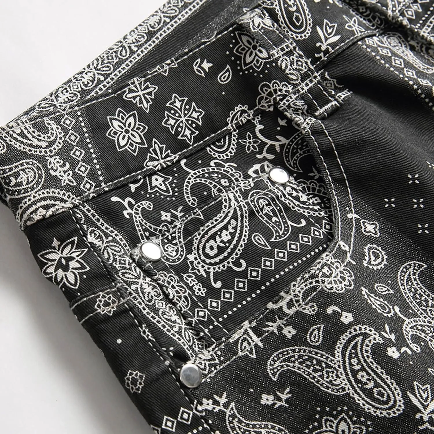 Men's Trousers Slim Casual Fit Ripped Straight Leg Plus Size Fashion Pants Middle Waist Denim Long Pants Mens Jeans