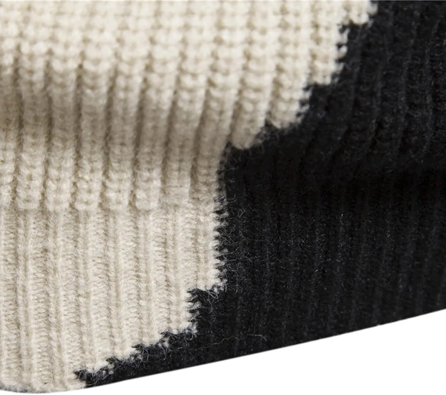 Mens Turtleneck Mens Contrast Color Slim Fit Turtleneck Sweater Pullover Sweater Basic Twist Patterned Knitted Sweater