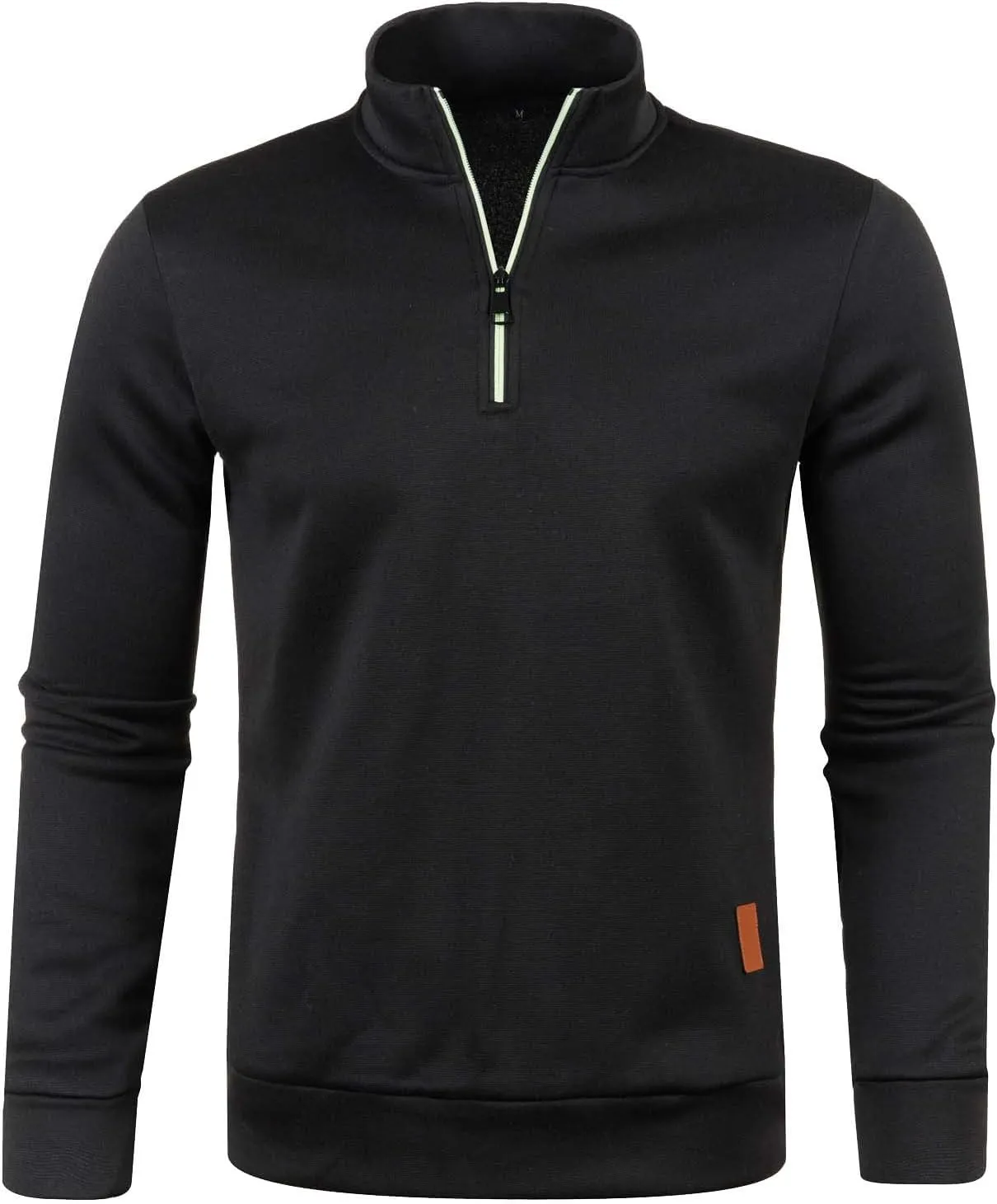 Mens Turtleneck Men's Quarter Zip Henley Shirts Knit Sweater Dress Long Sleeve Pullover Sweaters Turtleneck T-Shirts