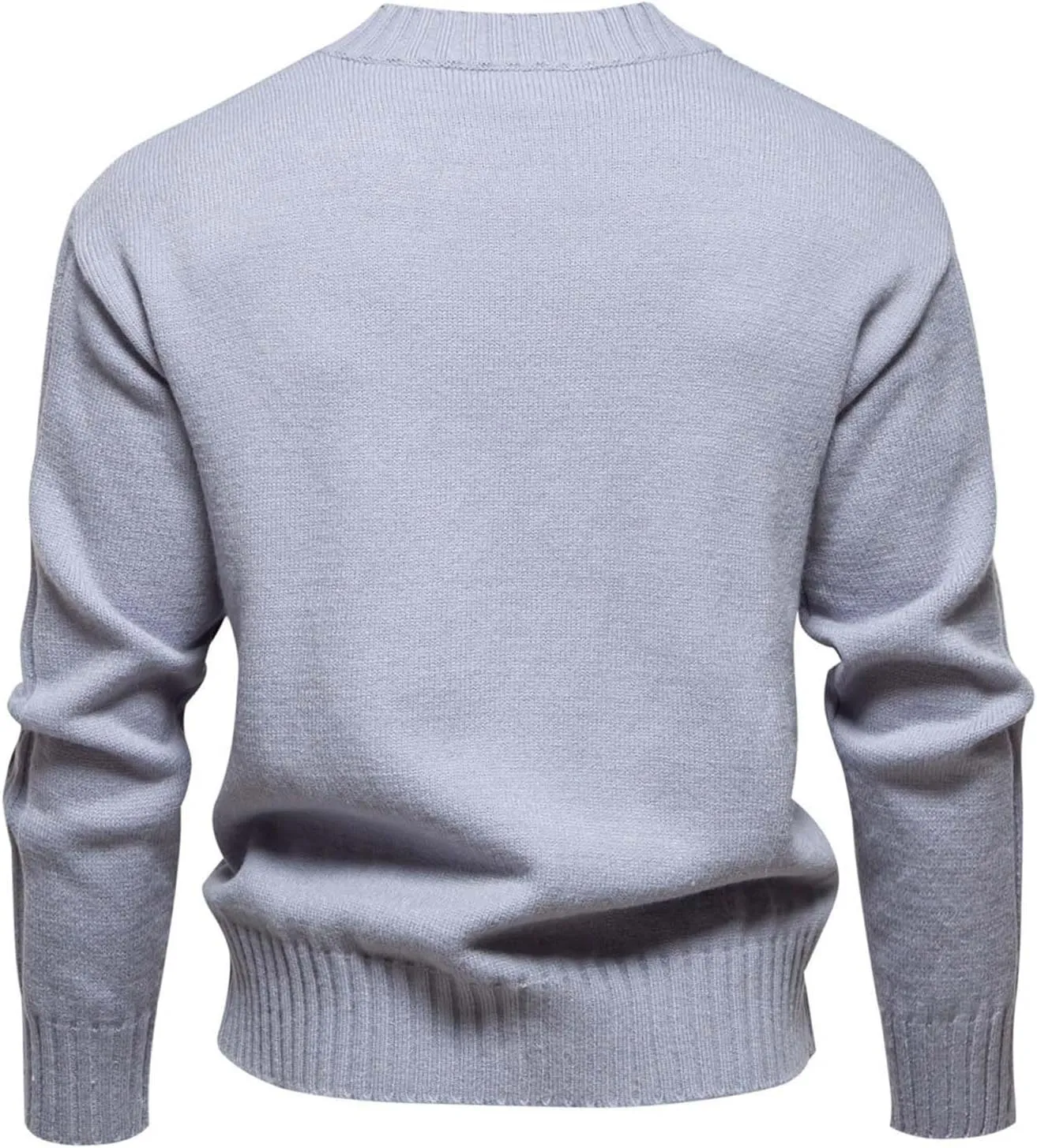 Mens V Neck Pullover Sweater Casual Knit Pullover Fall Winter Sweaters Lightweight Long Sleeve Sweater