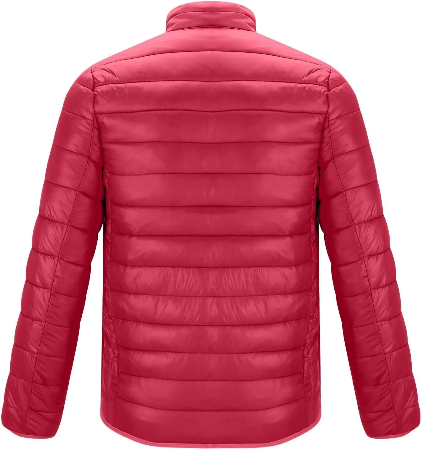Men's Winter Jackets Lightweight Puffer Jacket Warm Quilted Jackets Plus Size Packable Down Jacket Stand Collar Coat