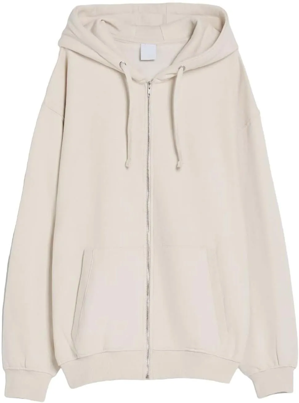 Men's Zip Up Hoodie Loose Fit Long Sleeve Sweatshirts Full Zip Drawstring Casual Lightweight Jacket With Pockets