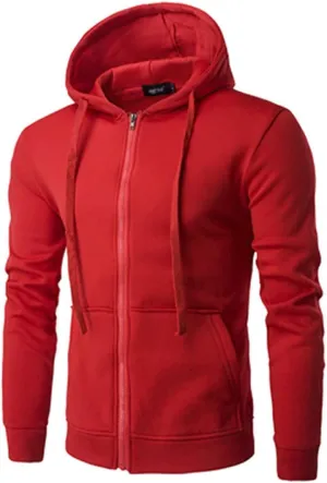 Men's Zip Up Hoodie Slim Fit Sweatshirt for Casual and Sportswear