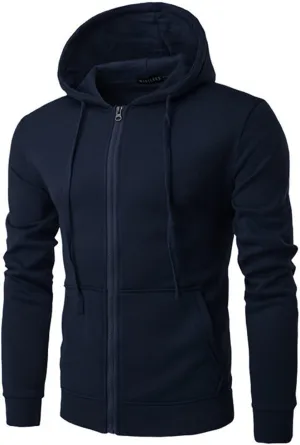 Men's Zip Up Hoodie Slim Fit Sweatshirt for Casual and Sportswear