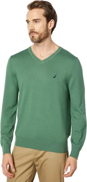 Nautica Navtech V-Neck Sweater Dark Ivy MD