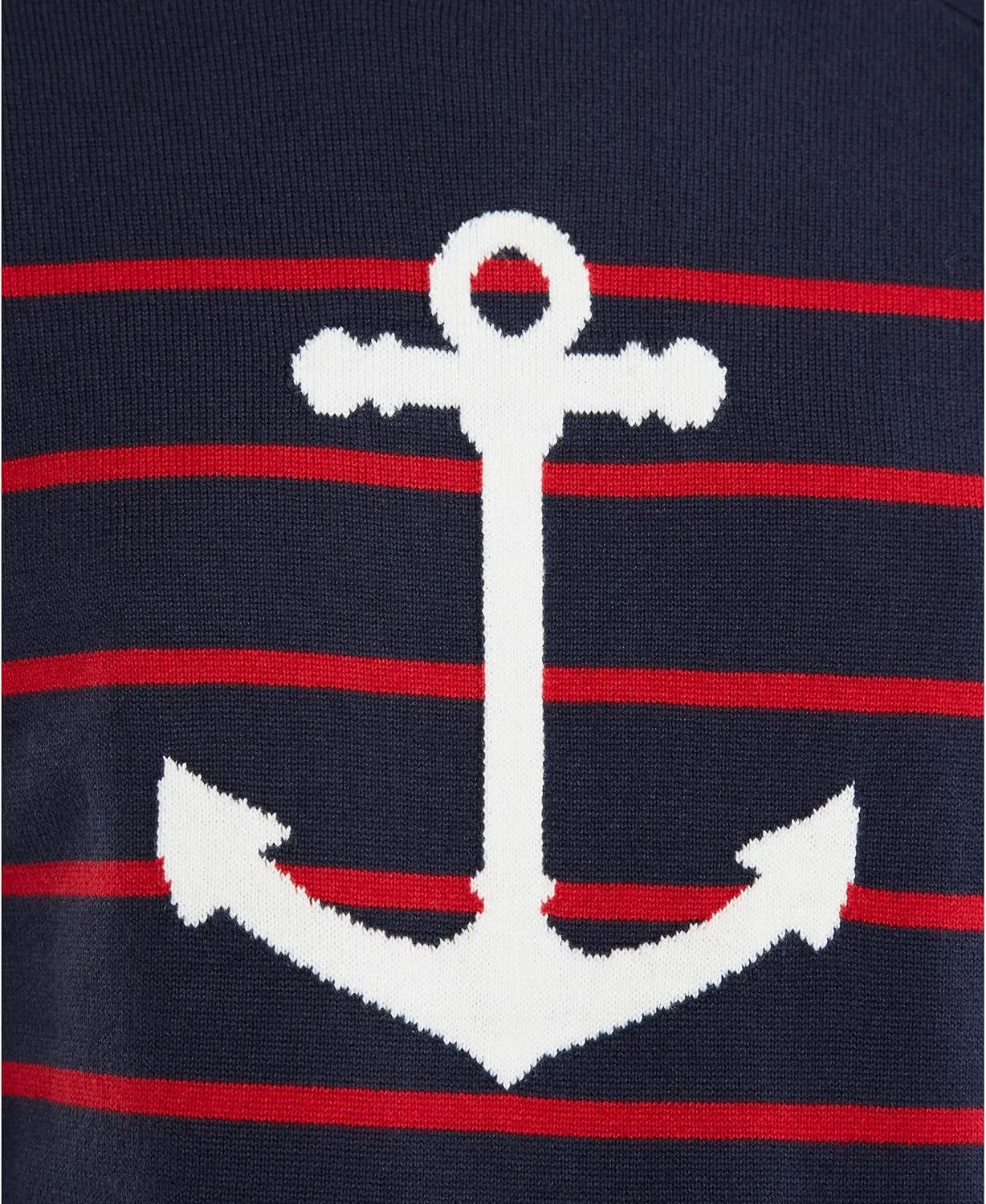 Nautica Women's Voyage Long Sleeve 100% Cotton Striped Crewneck Sweater
