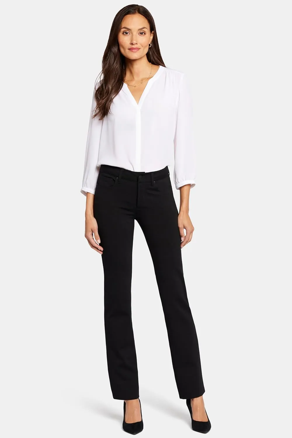 NYDJ Women’s Marilyn Straight Leg Pants in Ponte Knit