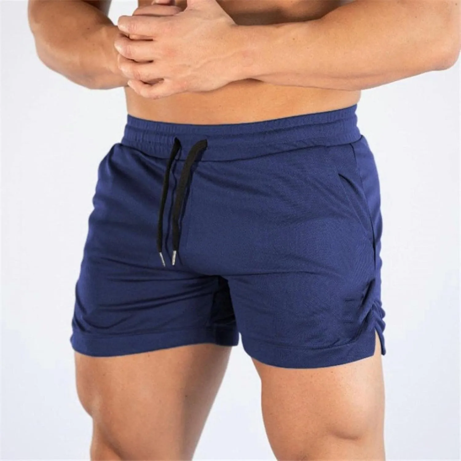 Nyybw Men's Gym Workout Shorts - Running Athletic Bodybuilding Shorts Quick Dry Weightlifting Training Pants with Pockets