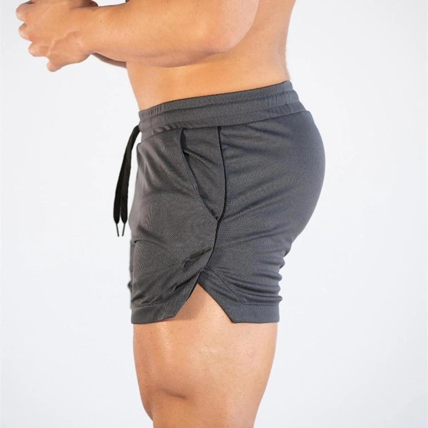 Nyybw Men's Gym Workout Shorts - Running Athletic Bodybuilding Shorts Quick Dry Weightlifting Training Pants with Pockets