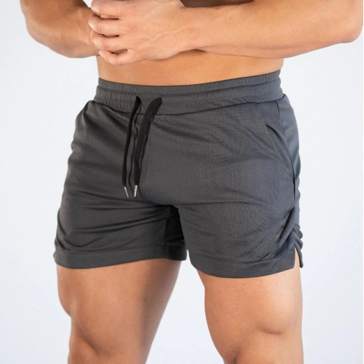 Nyybw Men's Gym Workout Shorts - Running Athletic Bodybuilding Shorts Quick Dry Weightlifting Training Pants with Pockets