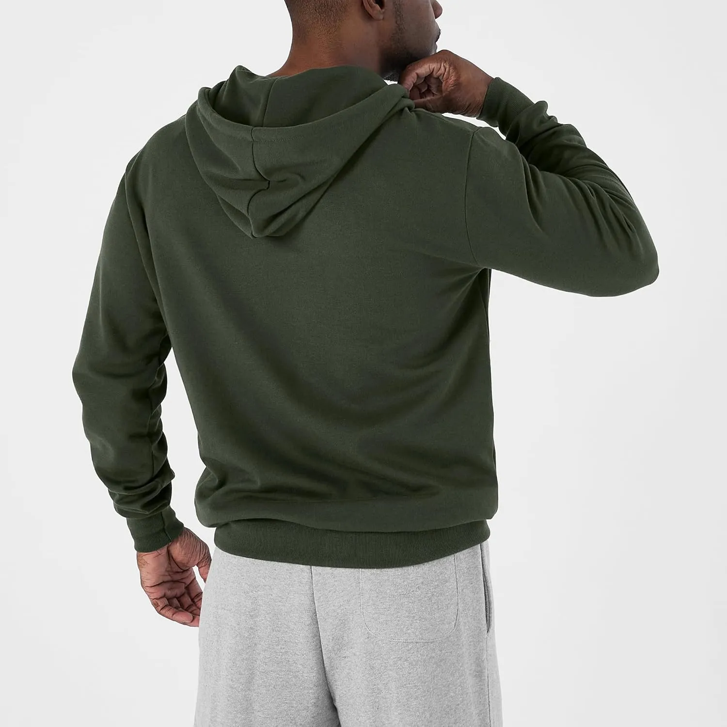 Ohoo Men's Zip Up Hoodie Lightweight Sweatshirt Full Zip Hooded Jacket