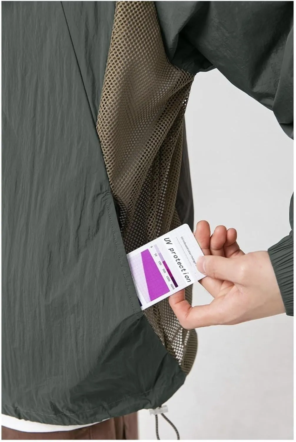 Outdoor Sun Protection Jacket for Men Breathable Mesh Quick-Drying Cooling Jacket Sports Jacket with Brim
