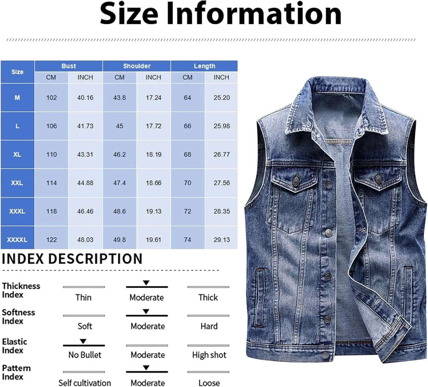 Oversized Denim Vest For Women Jackets Trendy Jeans Classic Sleeveless Distressed Vest Oversized Boyfriend Outerwear