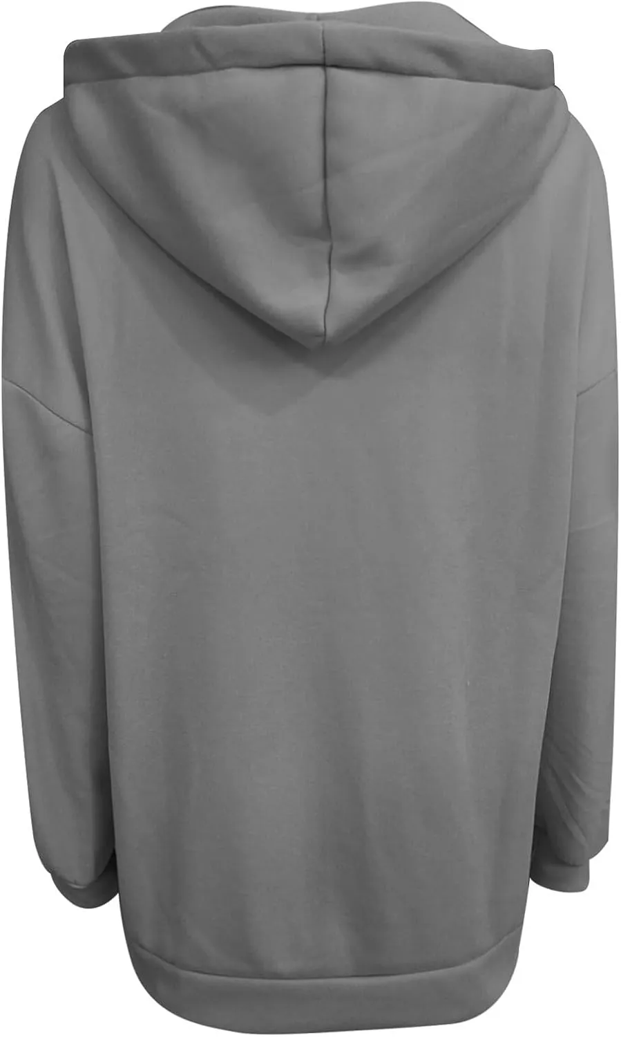 Oversized Zip Up Hoodies for Women Plus Size Long Fleece Jacket Casual Long Sleeve Cute Sweatshirts with Pockets