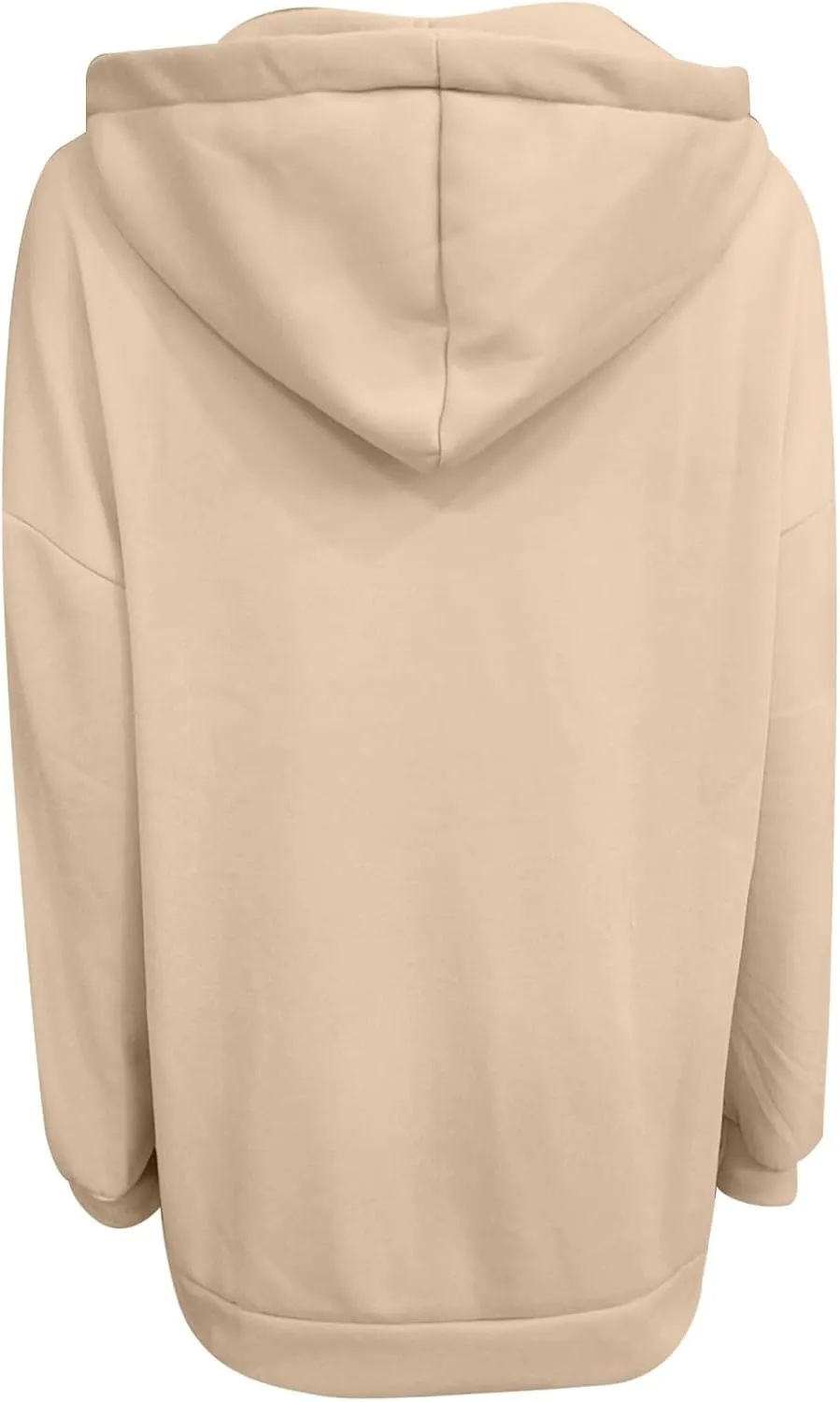 Oversized Zip Up Hoodies for Women Plus Size Long Fleece Jacket Casual Long Sleeve Cute Sweatshirts with Pockets