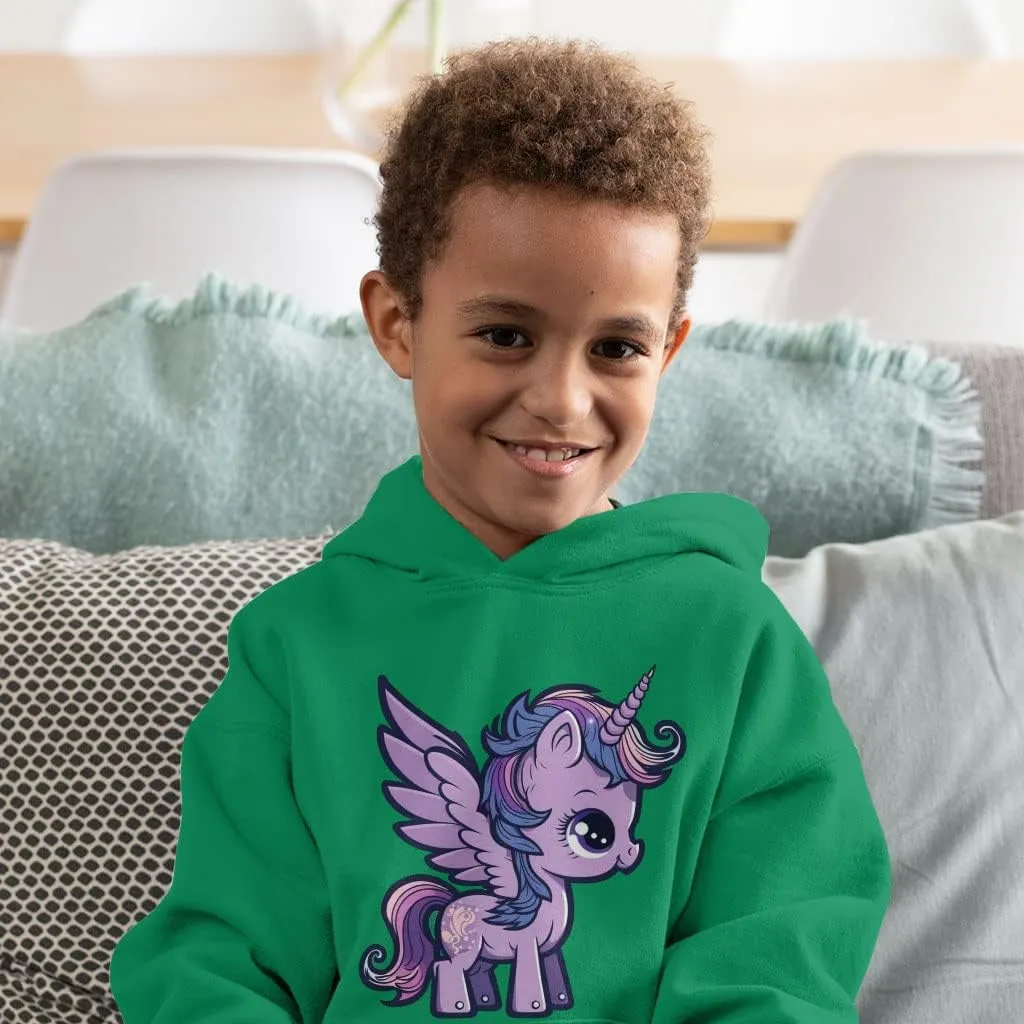 Pegasus Unicorn Toddler Hoodie - Cartoon Toddler Hooded Sweatshirt - Kawaii Kids' Hoodie