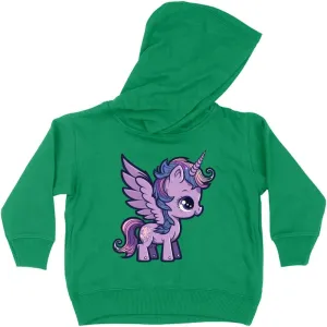 Pegasus Unicorn Toddler Hoodie - Cartoon Toddler Hooded Sweatshirt - Kawaii Kids' Hoodie
