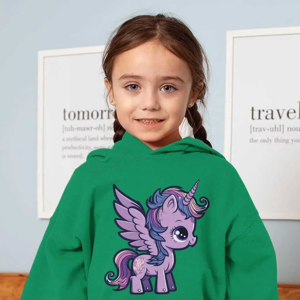 Pegasus Unicorn Toddler Hoodie - Cartoon Toddler Hooded Sweatshirt - Kawaii Kids' Hoodie