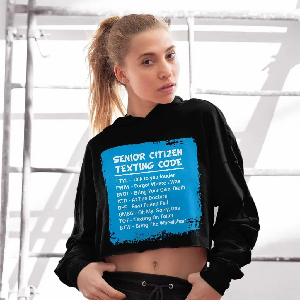 Programmer Women's Cropped Fleece Hoodie - Cropped Hoodie for Women - Hooded Sweatshirt