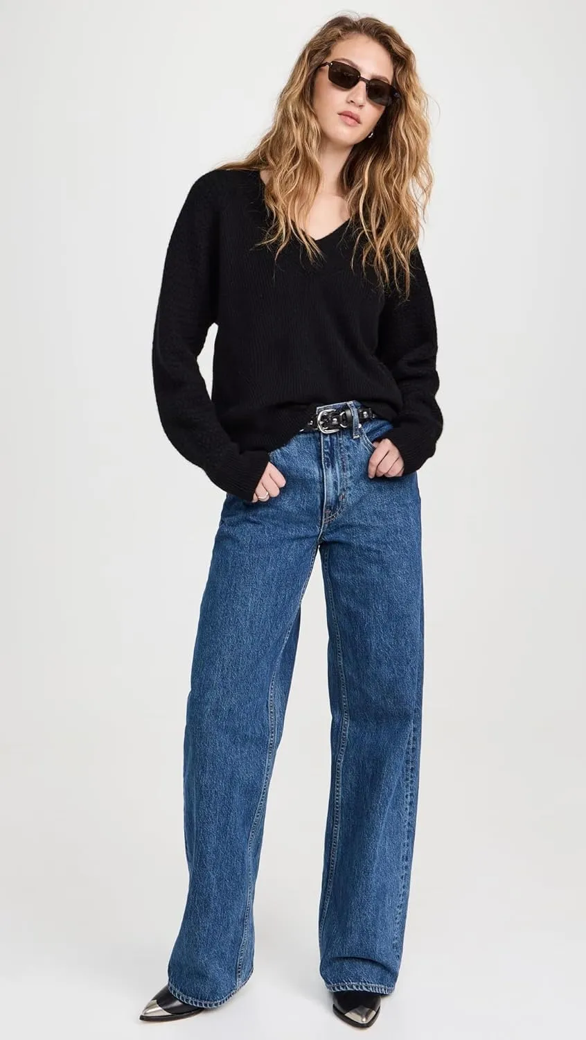 rag & bone Women's Kaylee Cashmere V Neck Sweater