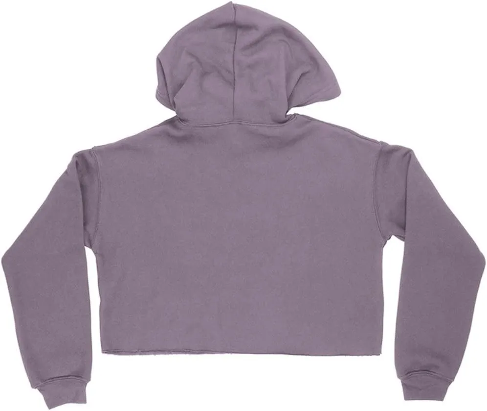 Red Heart Women's Cropped Fleece Hoodie - Hearts Cropped Hoodie for Women - Graphic Hooded Sweatshirt