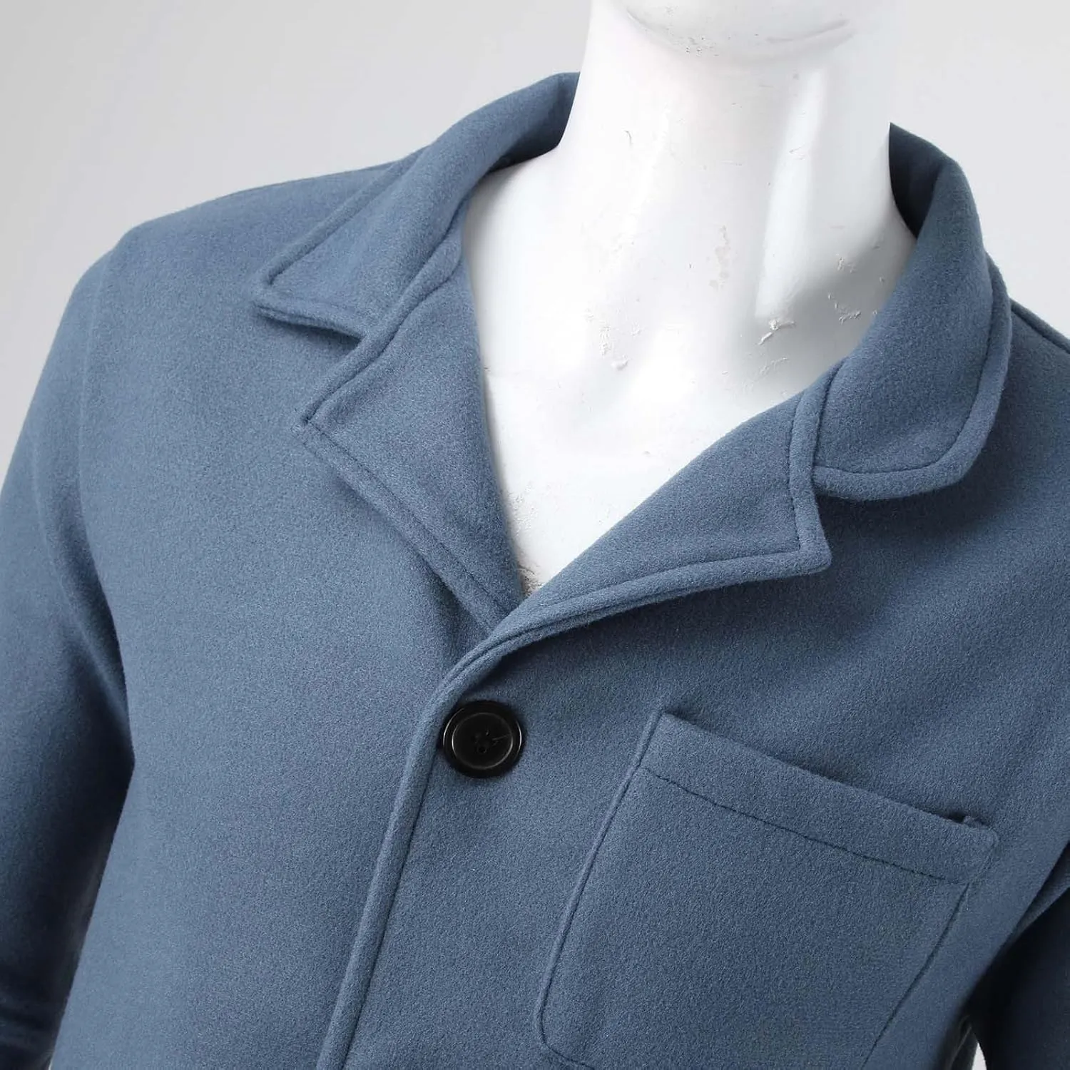 Shirt Jacket For Men Button Down Winter Casual Shirts Solid Long Sleeve Cardigan With Pockets