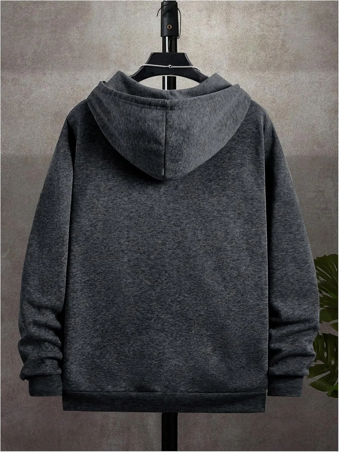 SOLY HUX Men's Hoodies Zip Up Sweatshirt Drawstring Long Sleeve Casual Jacket