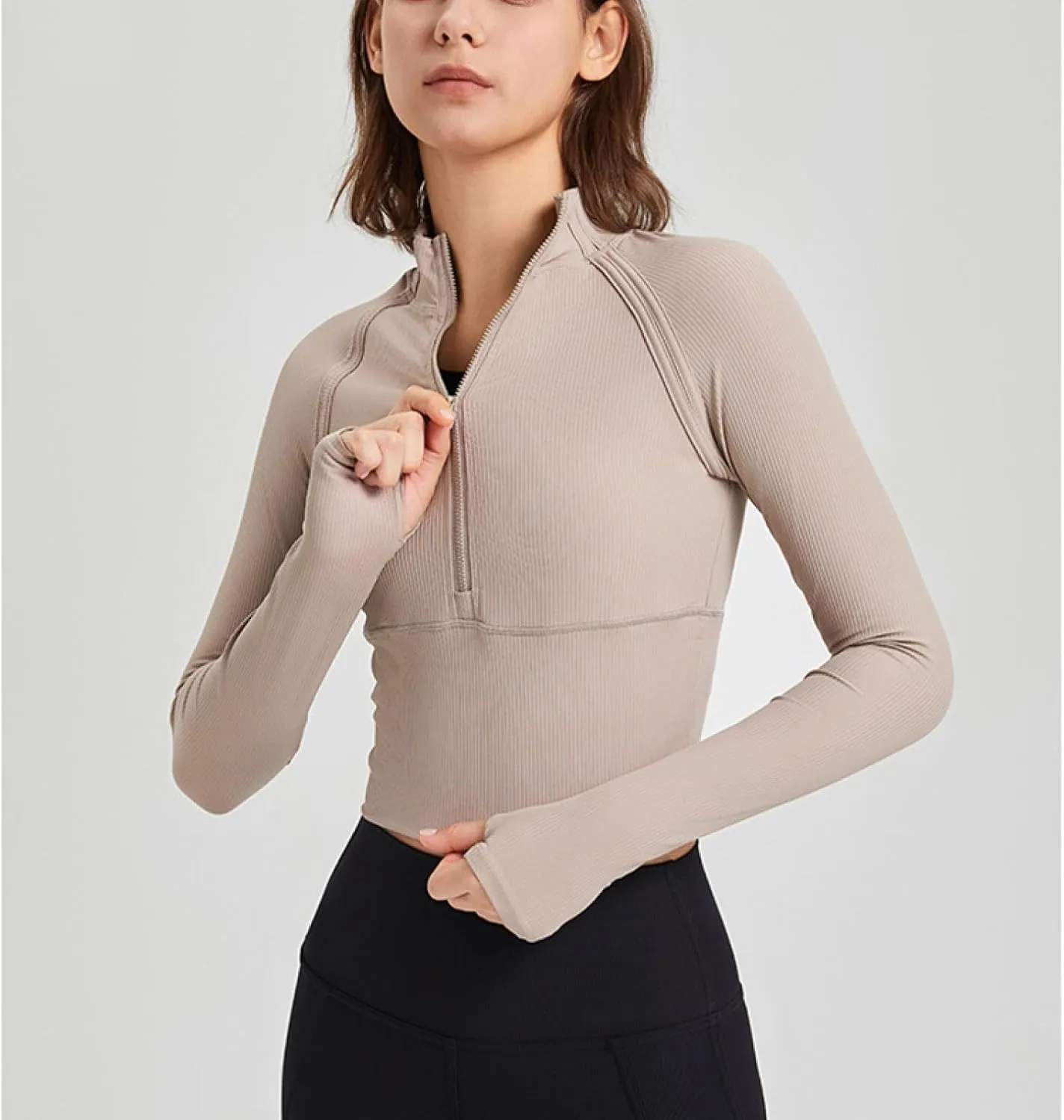 Sports Jacket Women Quick-drying Yoga Jacket Gym Long-sleeved Coat Women Running Breathable Yoga Clothes