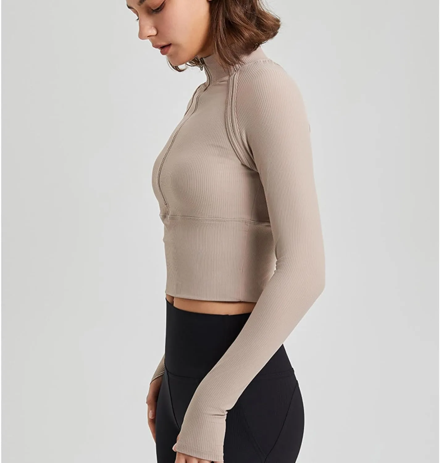 Sports Jacket Women Quick-drying Yoga Jacket Gym Long-sleeved Coat Women Running Breathable Yoga Clothes