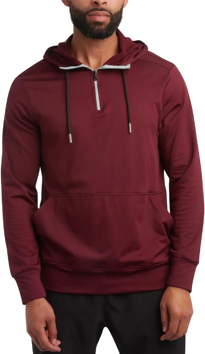 Spyder Men's Pullover Hoodie - Quarter Zip Comfort Fit Hoodie Sweatshirt with Reflective Trim - Active Hoodie for Men (S-XL)