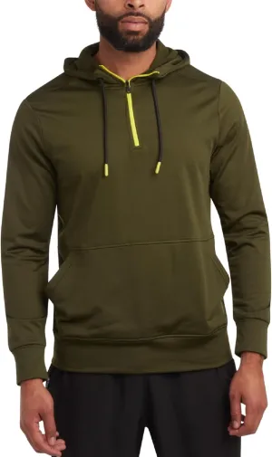 Spyder Men's Pullover Hoodie - Quarter Zip Comfort Fit Hoodie Sweatshirt with Reflective Trim - Active Hoodie for Men (S-XL)
