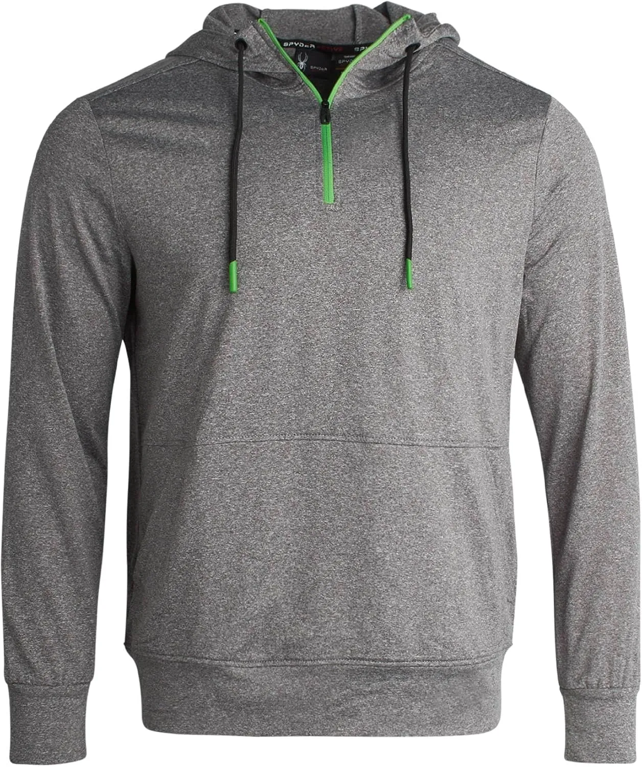 Spyder Men's Pullover Hoodie - Quarter Zip Comfort Fit Hoodie Sweatshirt with Reflective Trim - Active Hoodie for Men (S-XL)