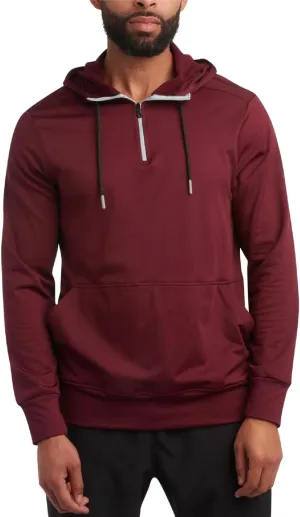 Spyder Men's Pullover Hoodie - Quarter Zip Comfort Fit Hoodie Sweatshirt with Reflective Trim - Active Hoodie for Men (S-XL)