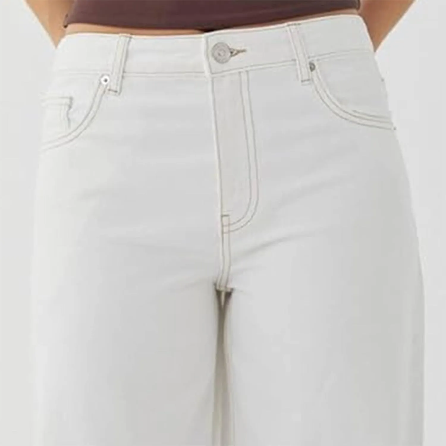 Straight Leg Jeans for Women,High Waisted Wide Leg Loose Microelastic Boyfriend Denim Pants
